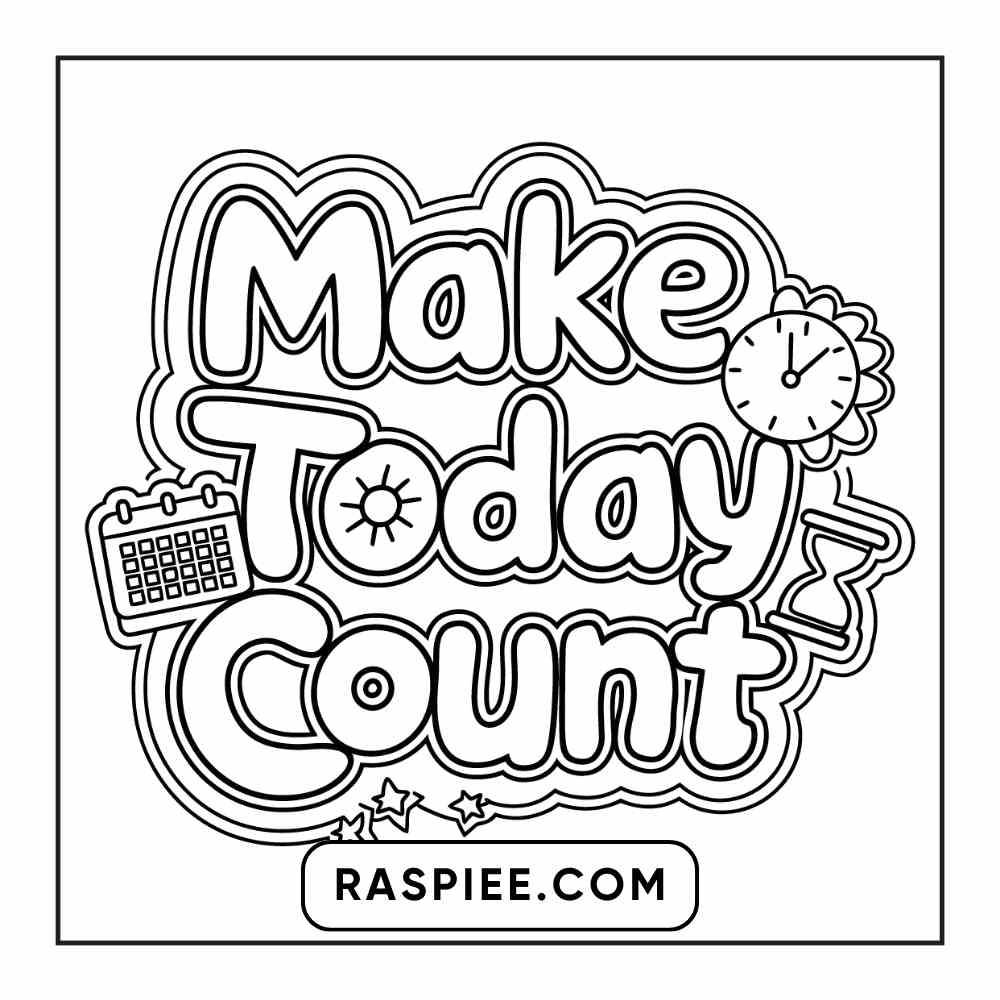 78 Bold and Easy Inspirational Words Coloring Pages Printable PDF Instant Download