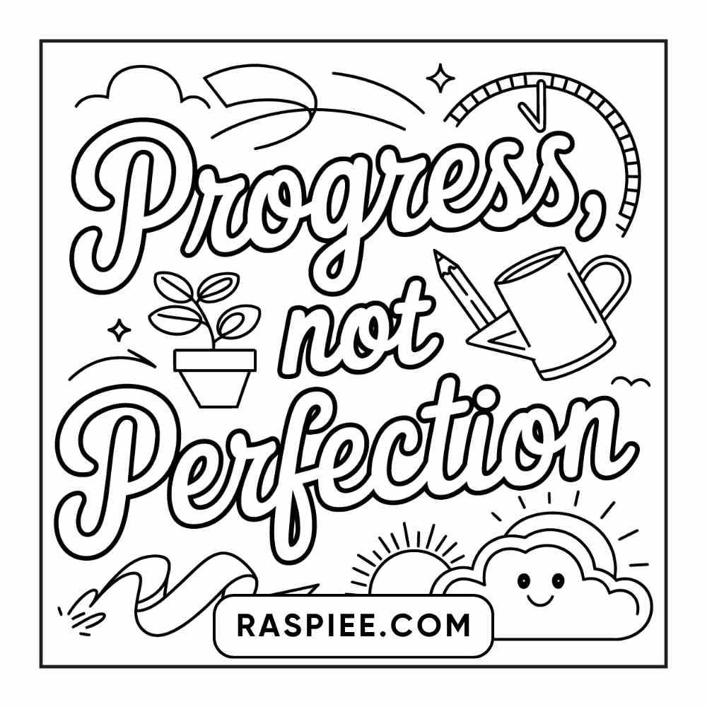 78 Bold and Easy Inspirational Words Coloring Pages Printable PDF Instant Download