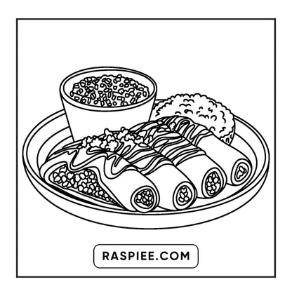 76 Bold and Easy Mexican Treats Coloring Pages