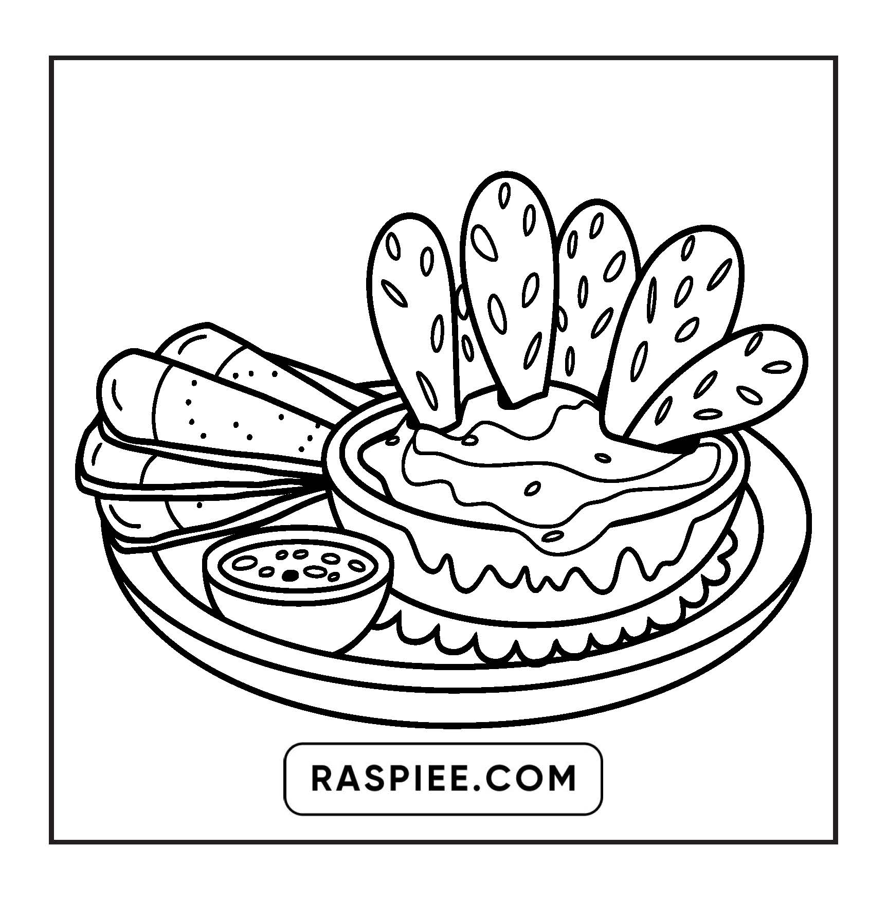 76 Bold and Easy Mexican Treats Coloring Pages