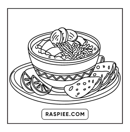 76 Bold and Easy Mexican Treats Coloring Pages