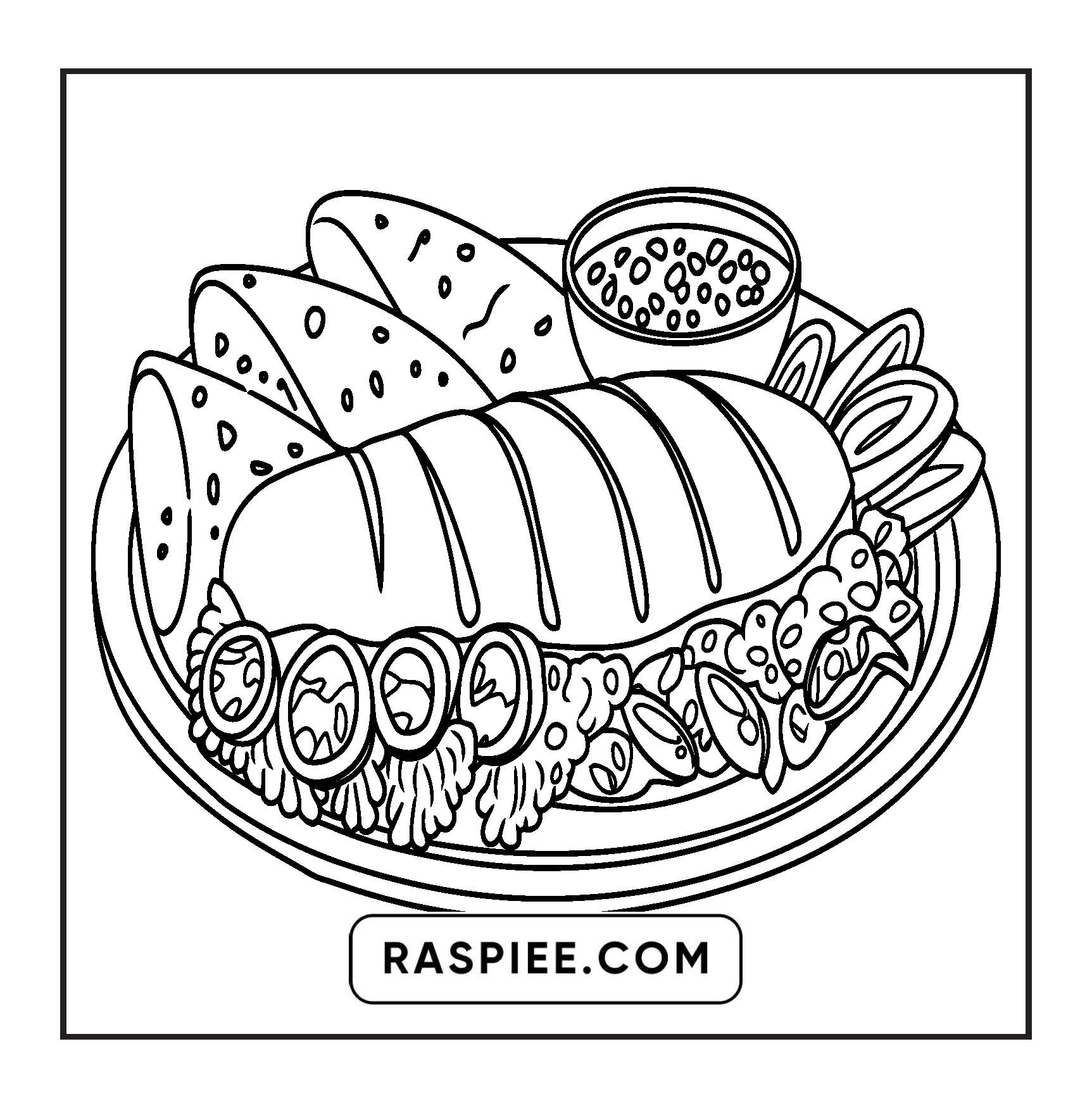 76 Bold and Easy Mexican Treats Coloring Pages