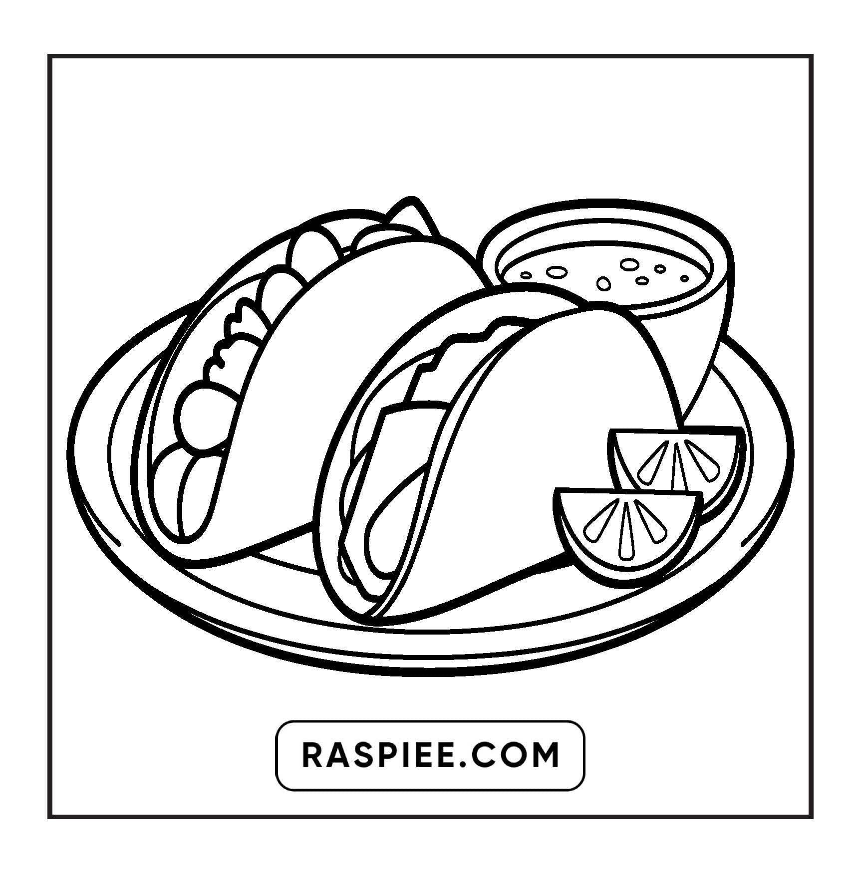 76 Bold and Easy Mexican Treats Coloring Pages