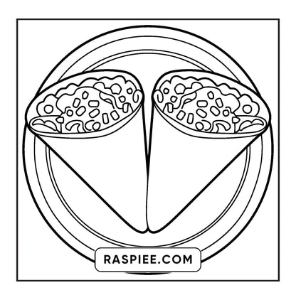 76 Bold and Easy Mexican Treats Coloring Pages