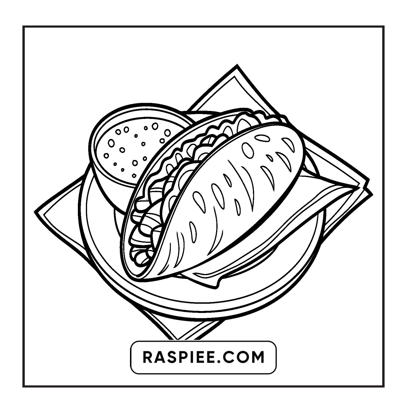 76 Bold and Easy Mexican Treats Coloring Pages