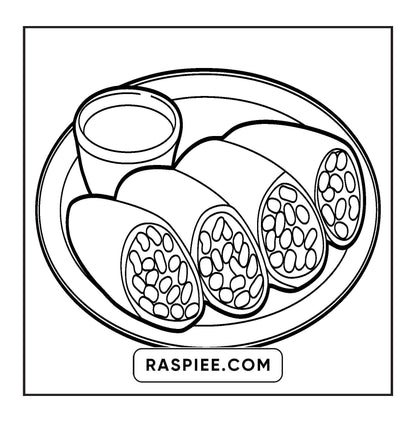 76 Bold and Easy Mexican Treats Coloring Pages