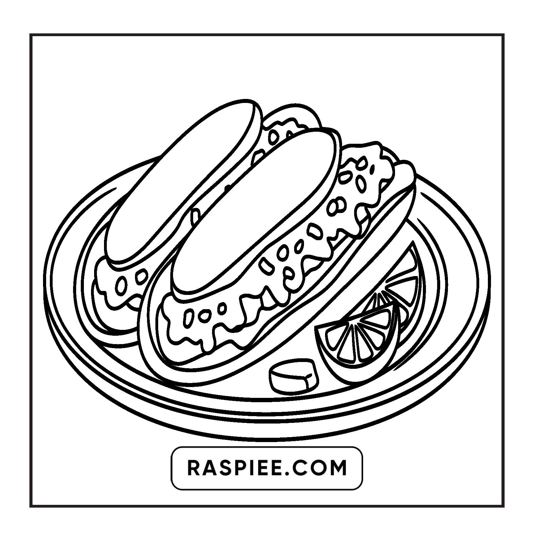 76 Bold and Easy Mexican Treats Coloring Pages