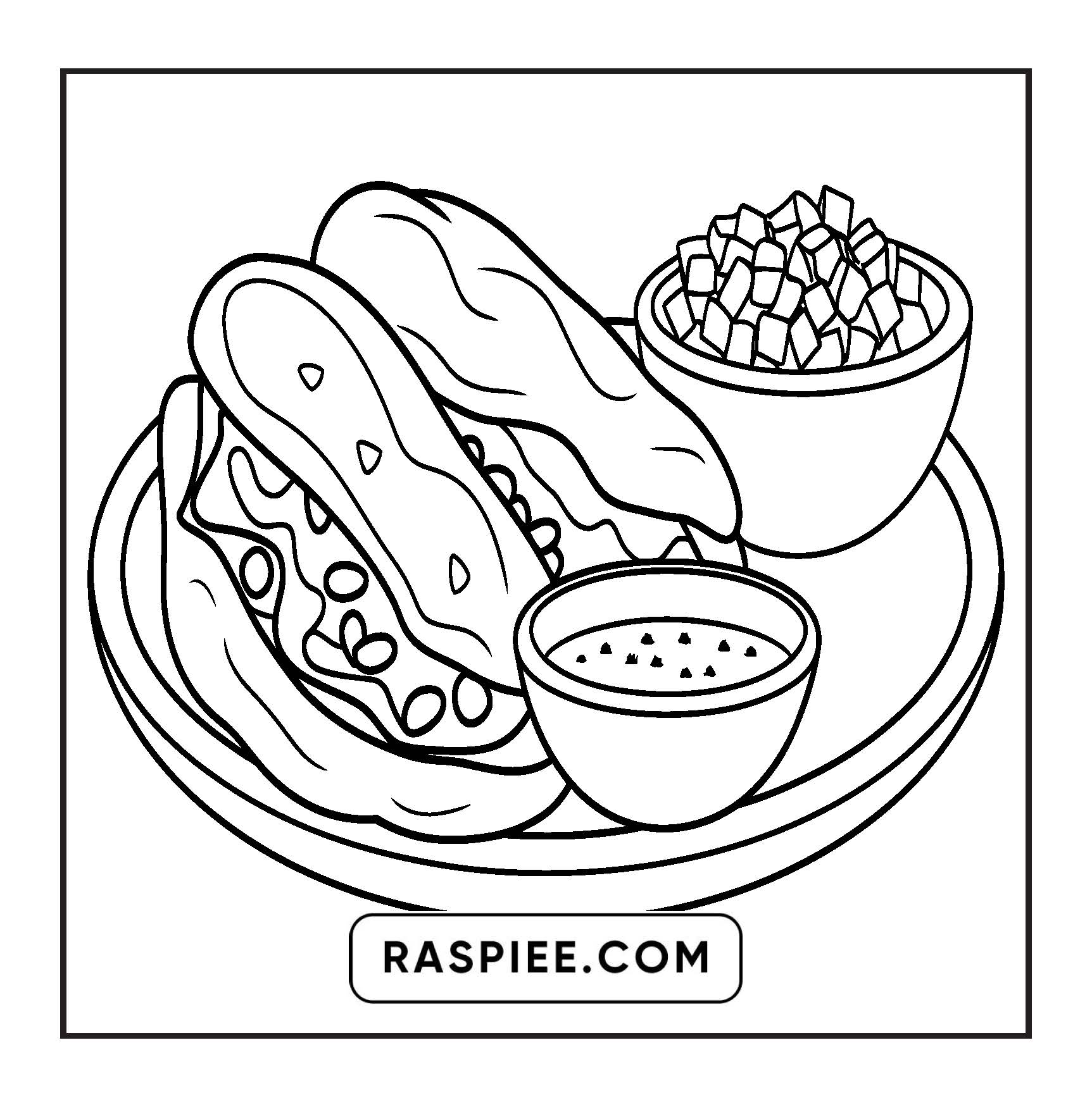 76 Bold and Easy Mexican Treats Coloring Pages