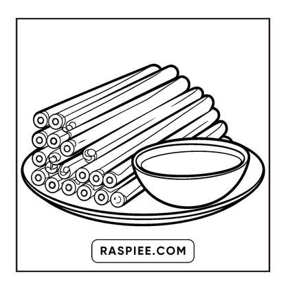 76 Bold and Easy Mexican Treats Coloring Pages