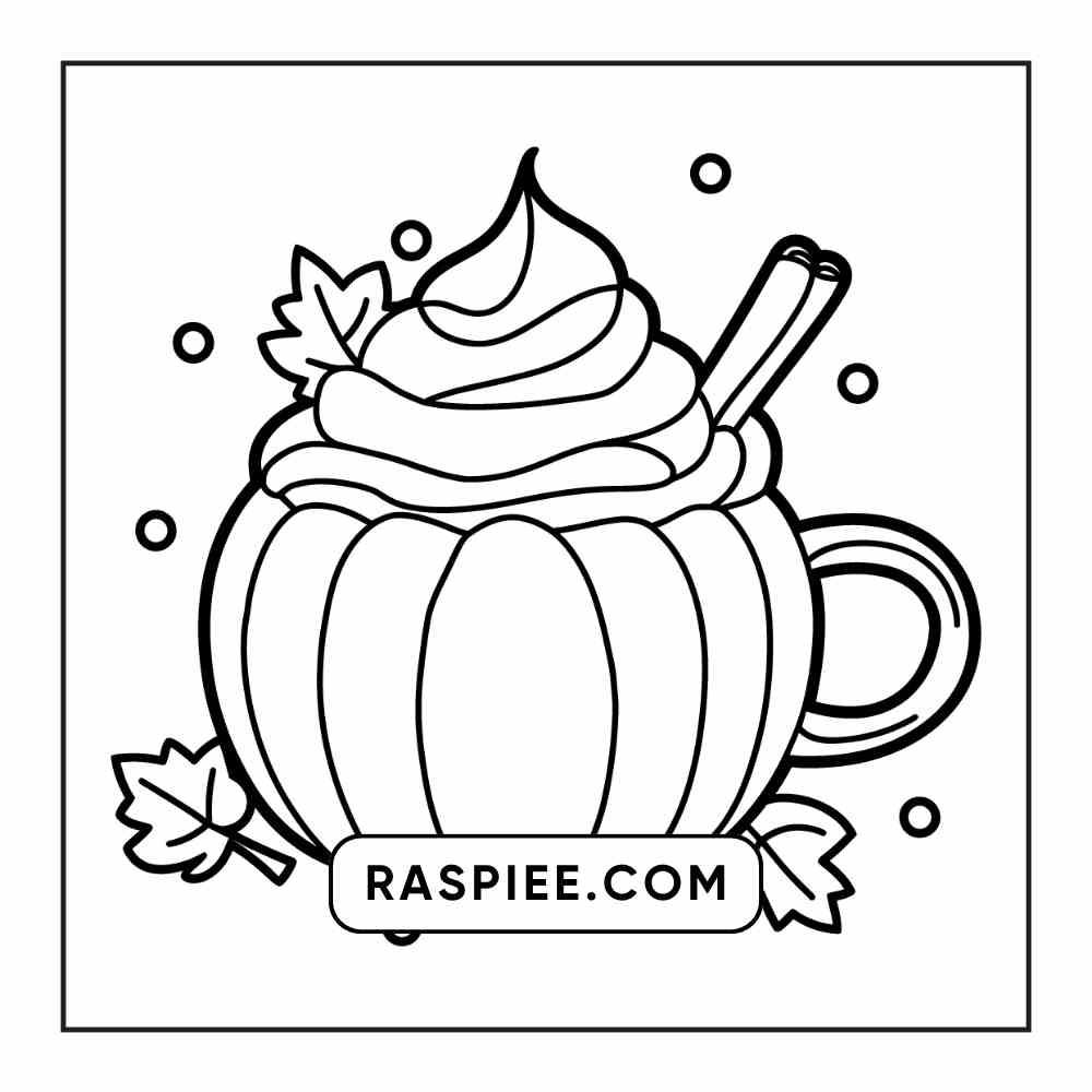 76 Bold and Easy Fall Vibes Coloring Pages Printable PDF Instant Download