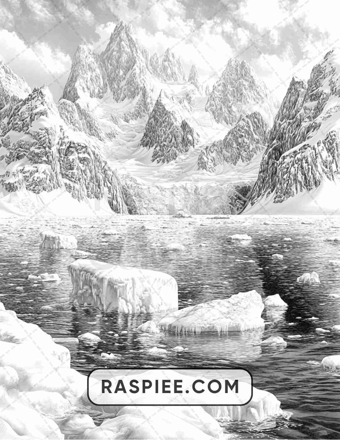 82 Winter Landscapes Adult Coloring Pages