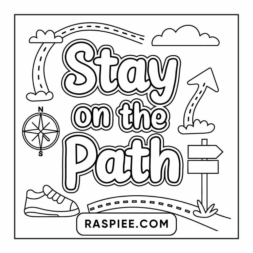 78 Bold and Easy Inspirational Words Coloring Pages Printable PDF Instant Download