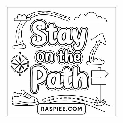 78 Bold and Easy Inspirational Words Coloring Pages Printable PDF Instant Download