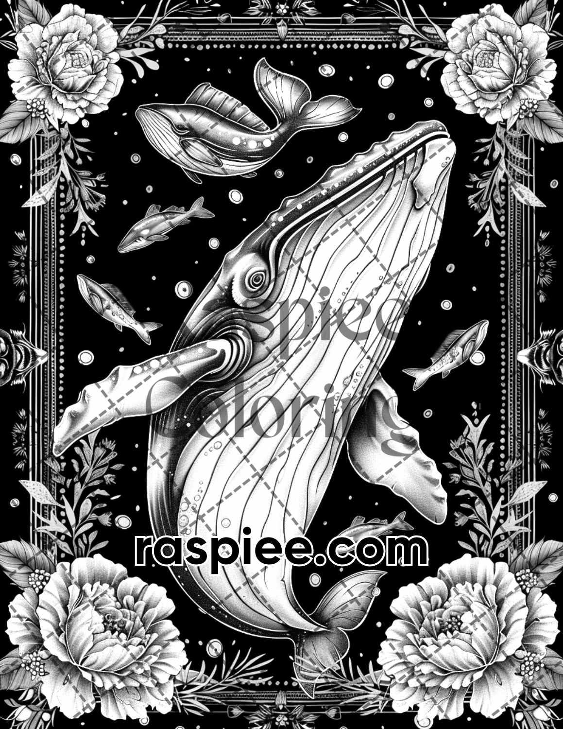 87 Spirit Animals Grayscale Adult Coloring Pages Printable PDF Instant Download