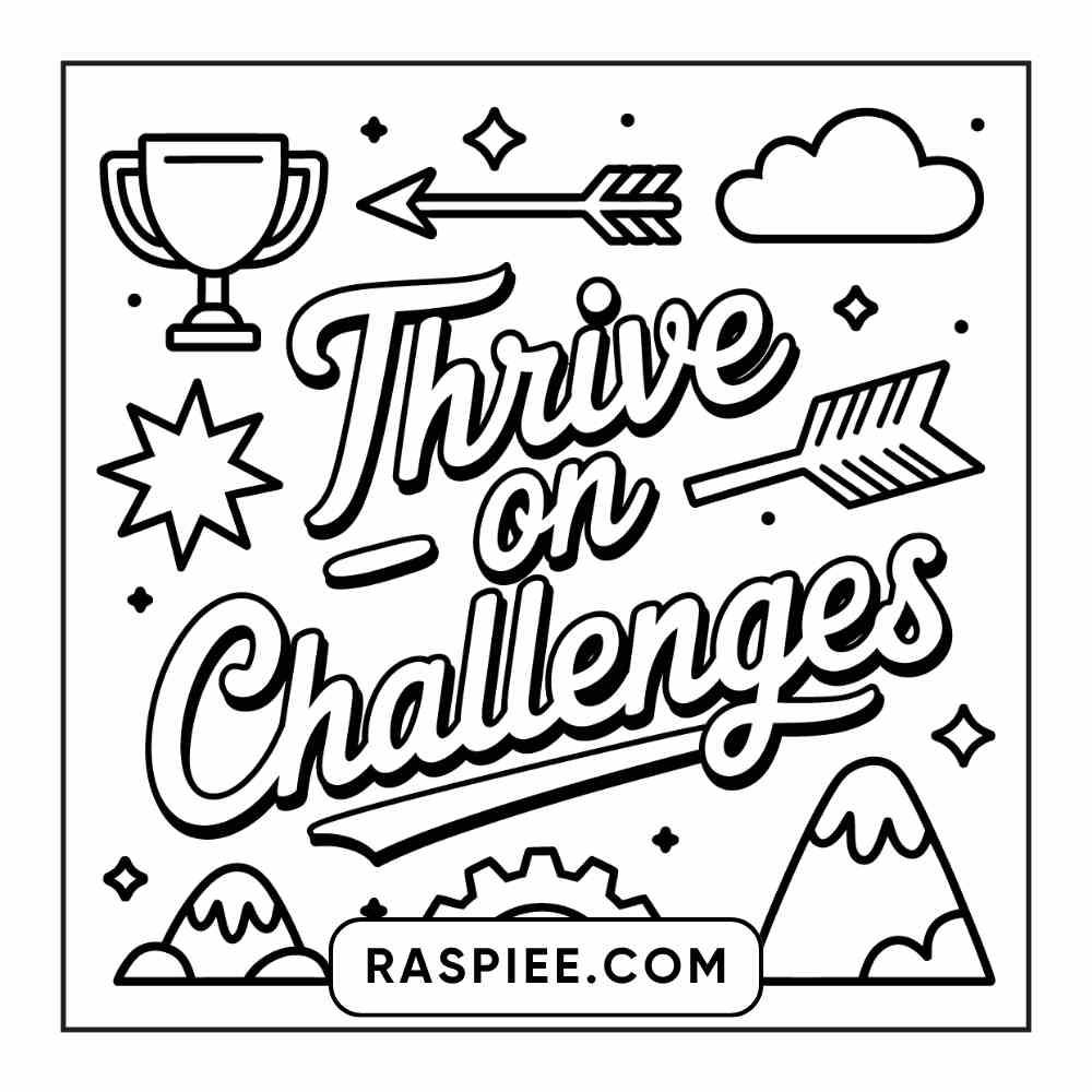 78 Bold and Easy Inspirational Words Coloring Pages Printable PDF Instant Download