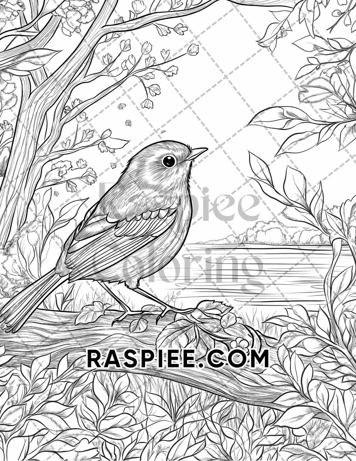 Autumn Charm Adult Coloring Pages Printable PDF Instant Download
