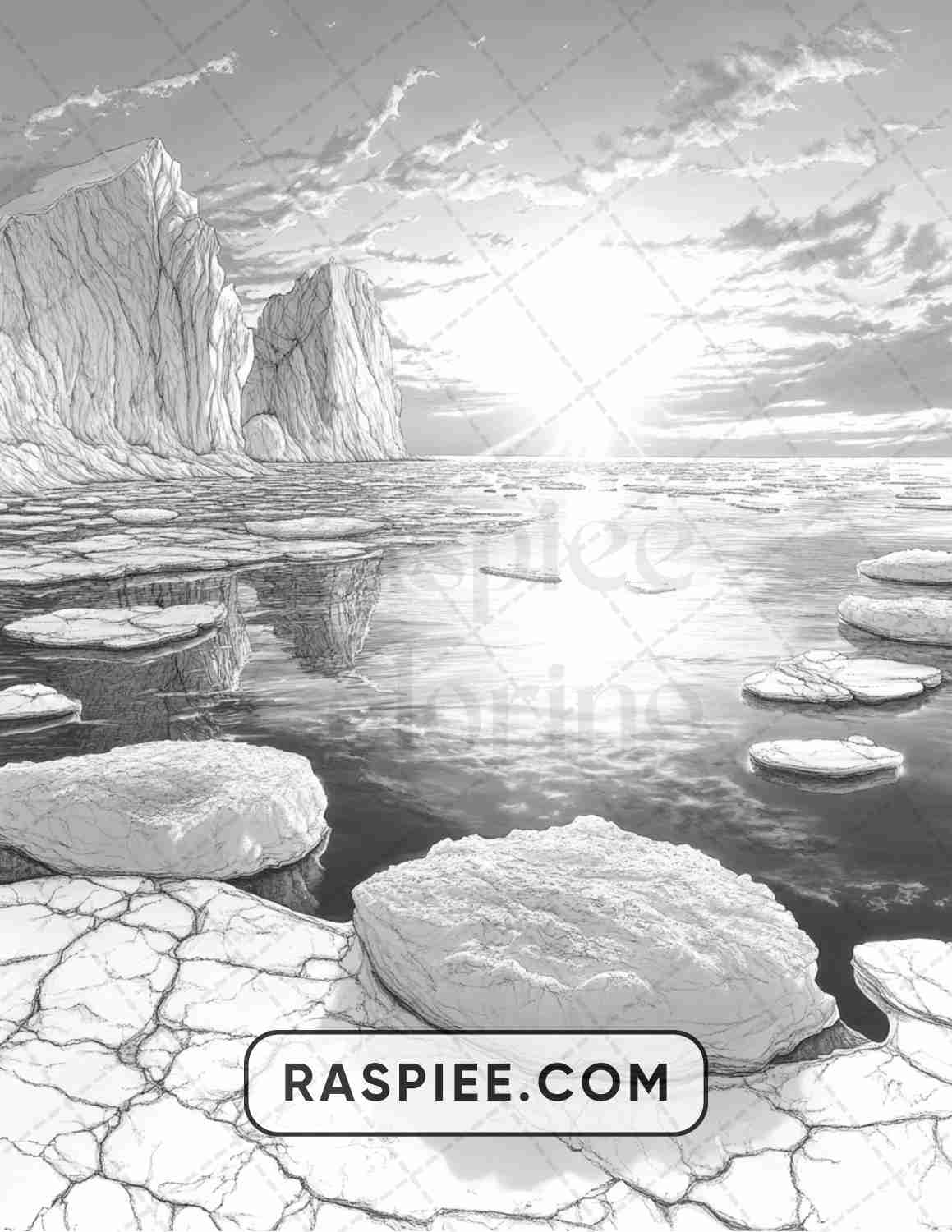 82 Winter Landscapes Adult Coloring Pages