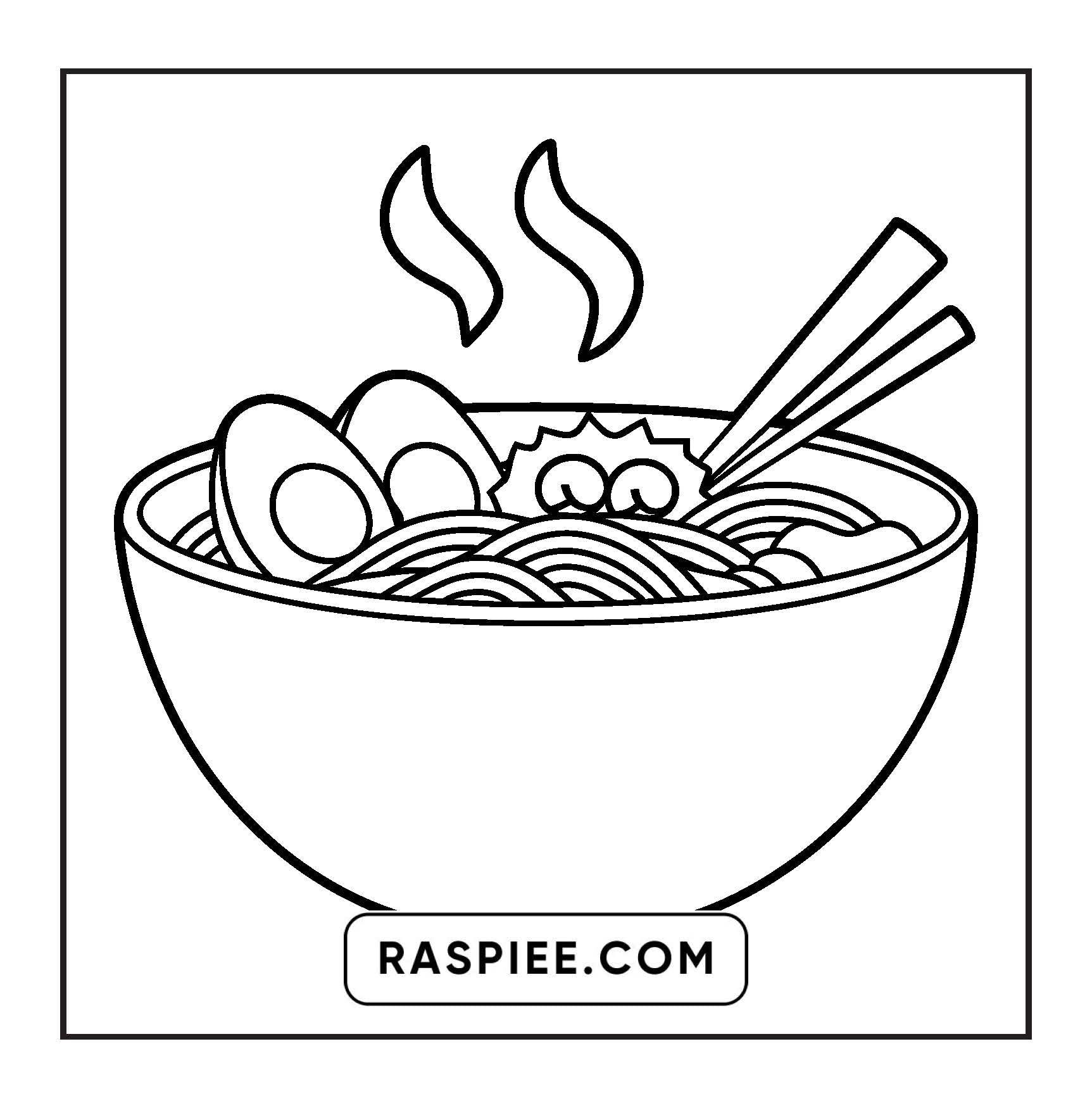 80 Bold and Easy Japanese Food Coloring Pages