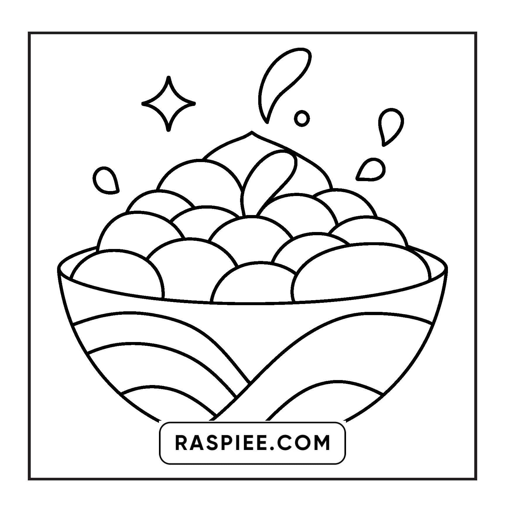 80 Bold and Easy Japanese Food Coloring Pages