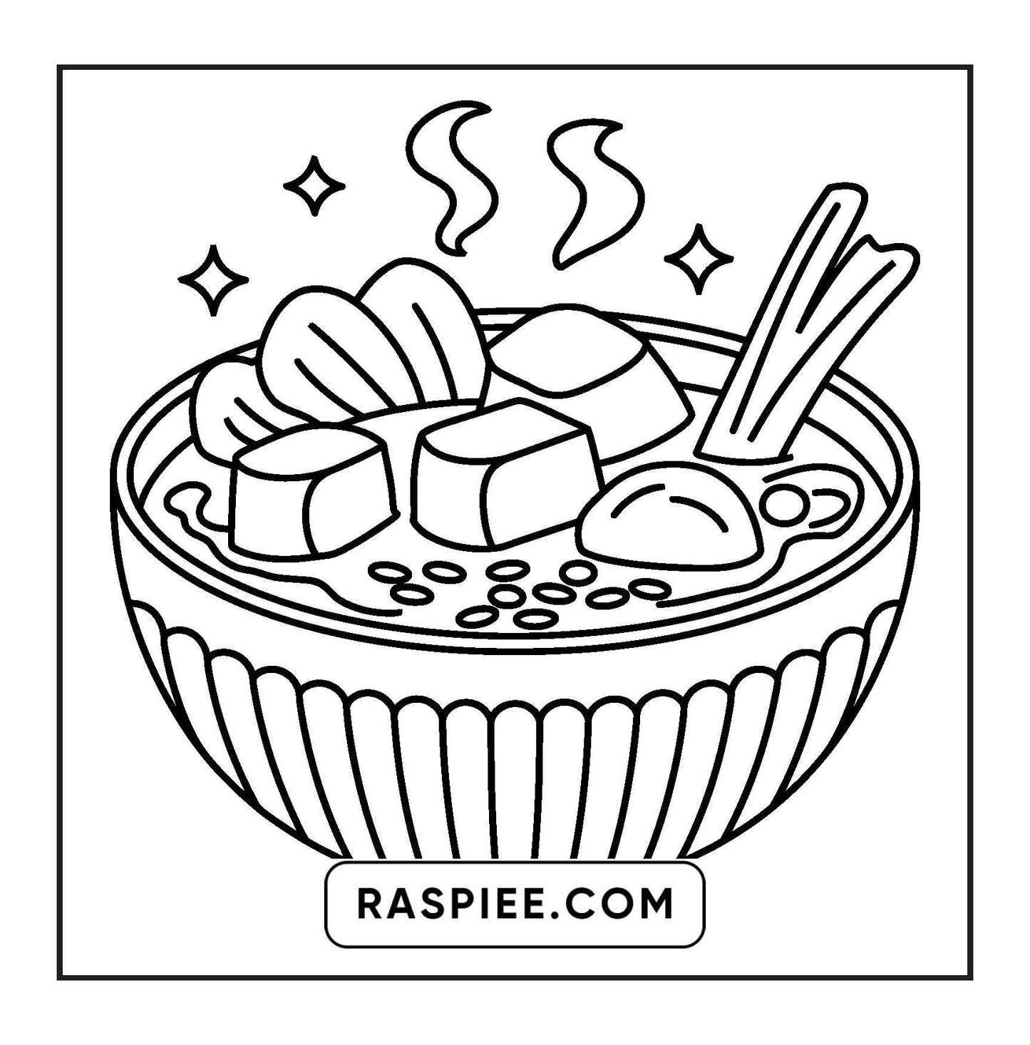 80 Bold and Easy Japanese Food Coloring Pages