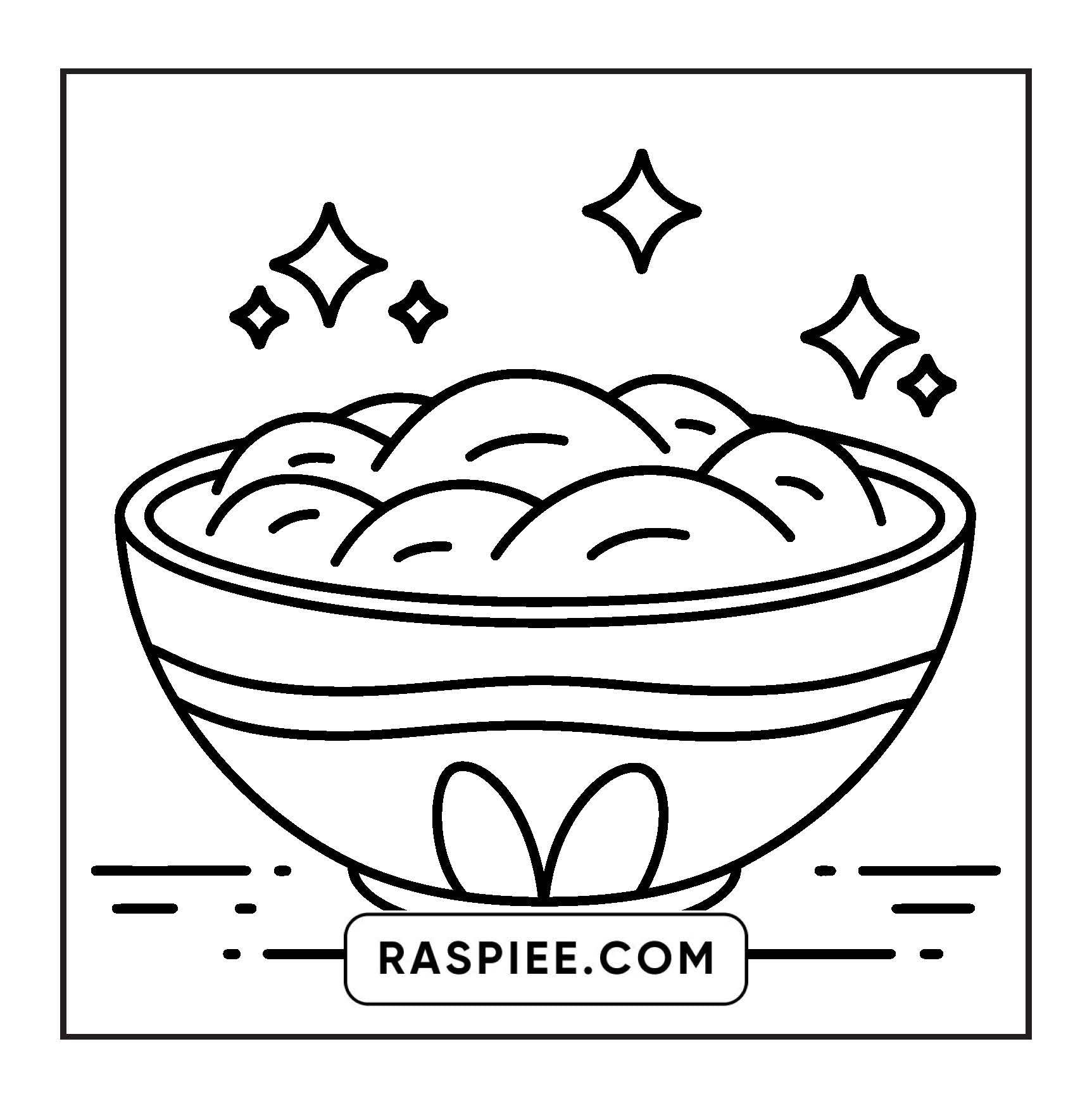 80 Bold and Easy Japanese Food Coloring Pages