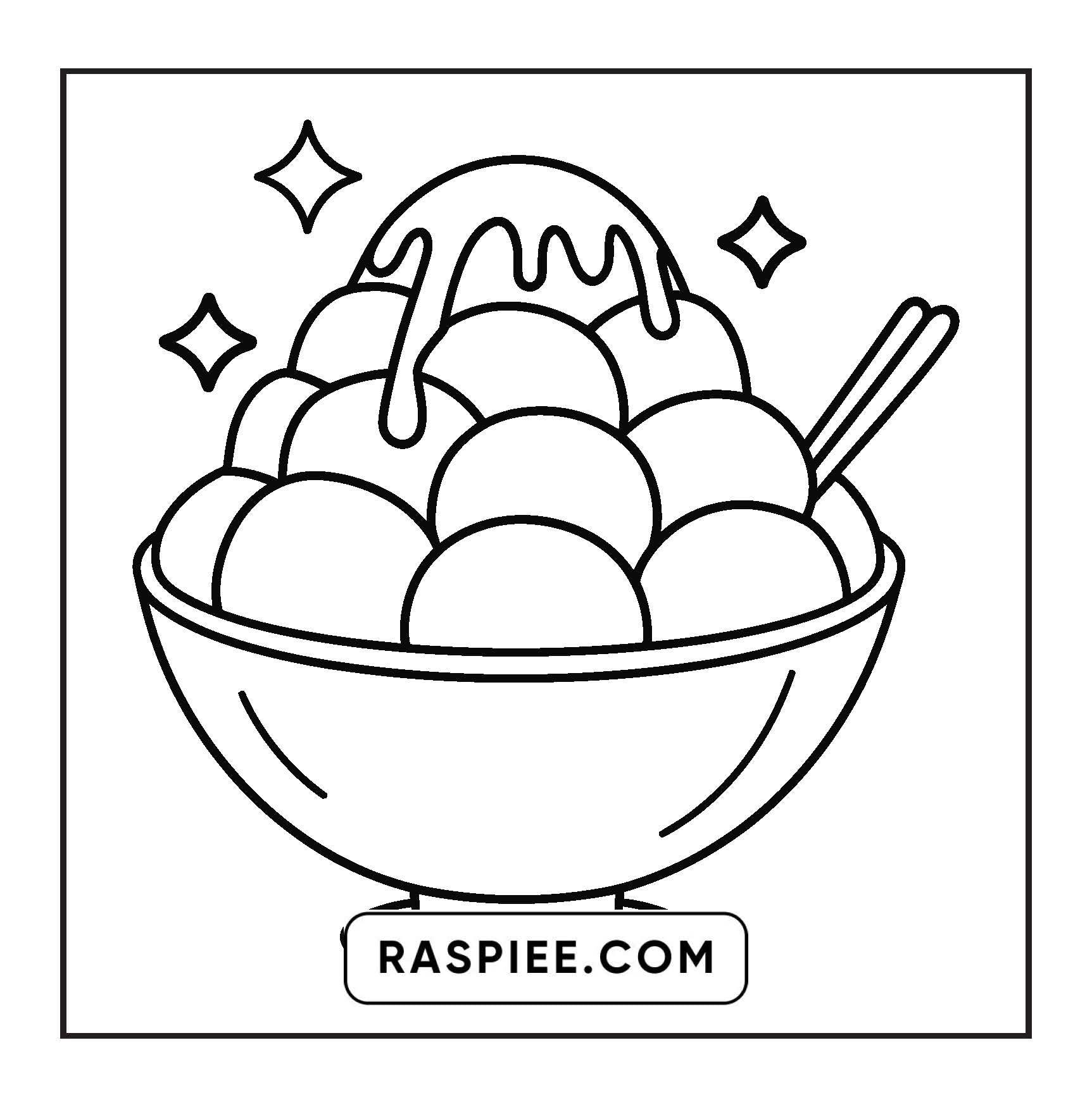 80 Bold and Easy Japanese Food Coloring Pages