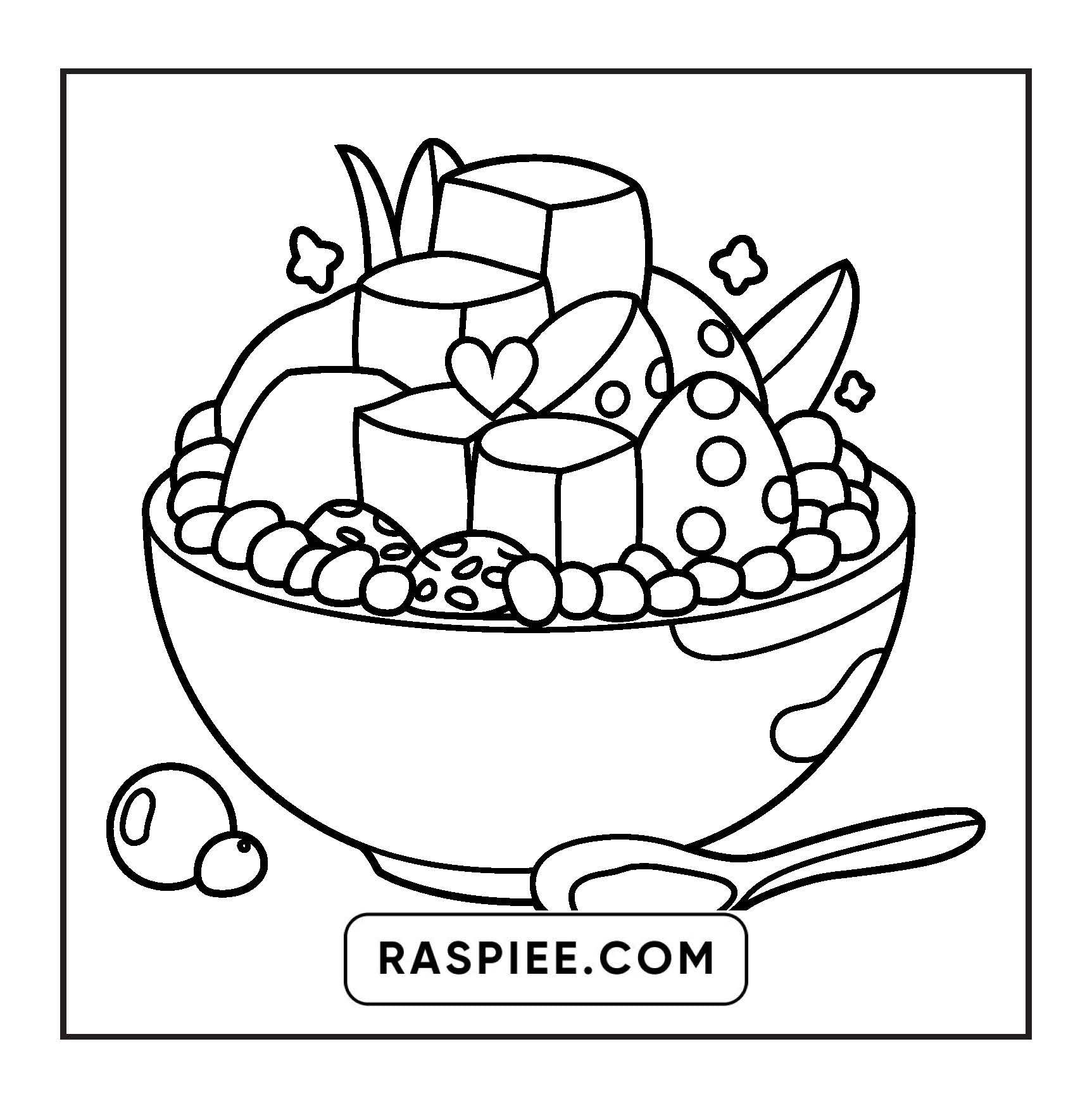 80 Bold and Easy Japanese Food Coloring Pages
