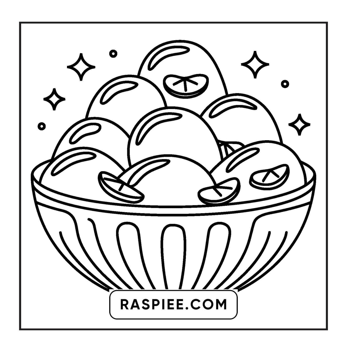 80 Bold and Easy Japanese Food Coloring Pages