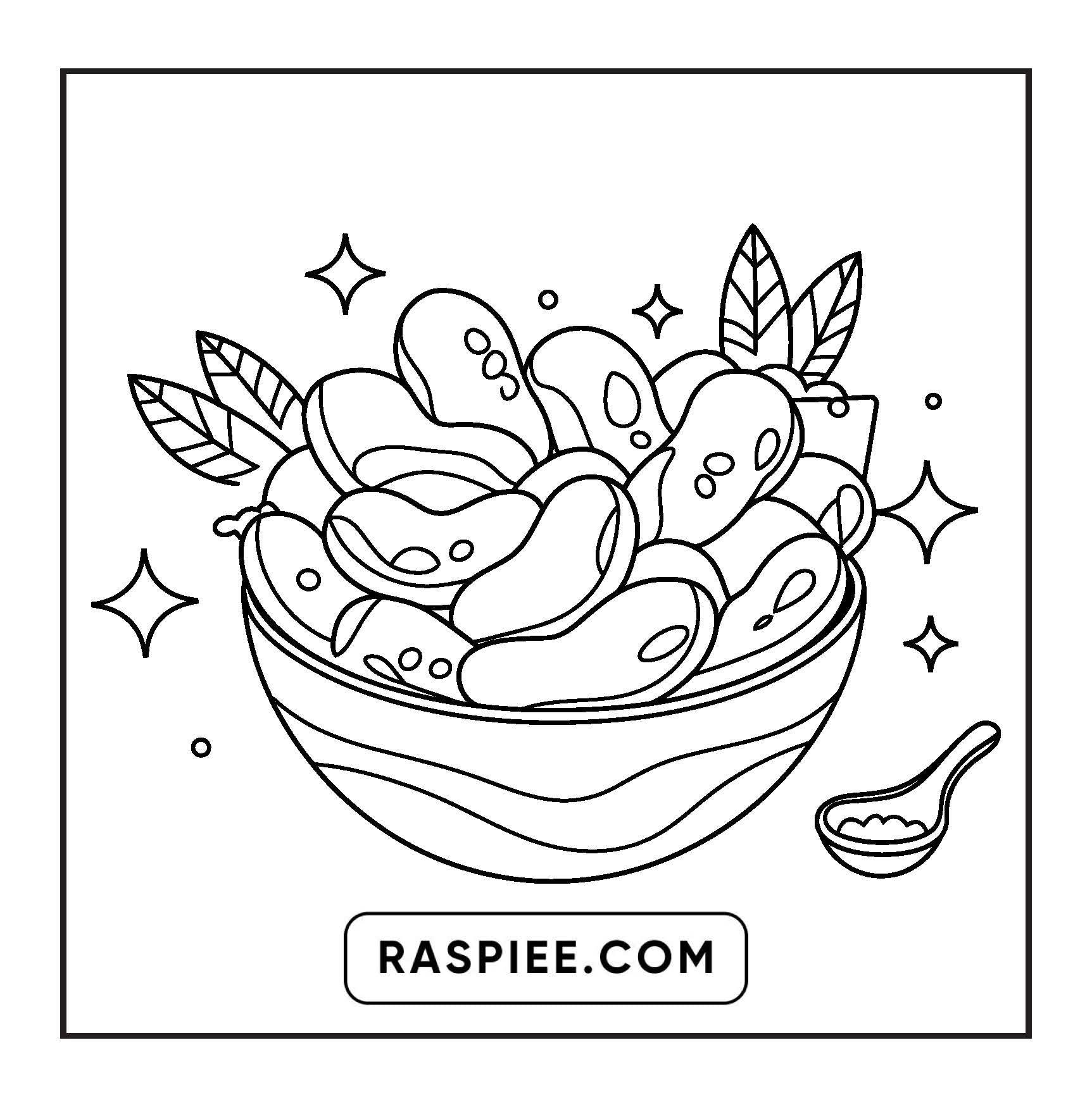 80 Bold and Easy Japanese Food Coloring Pages