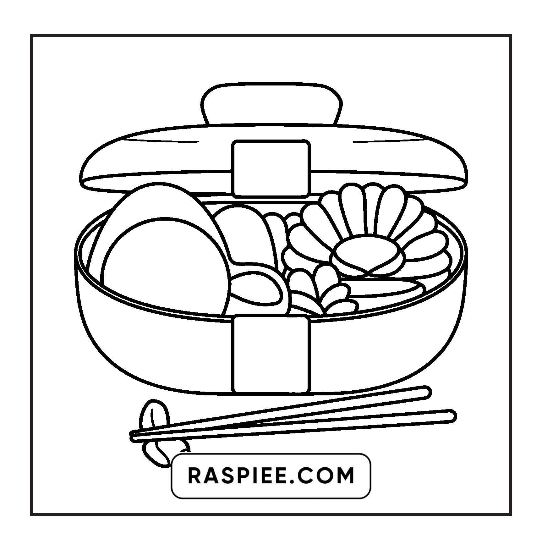 80 Bold and Easy Japanese Food Coloring Pages