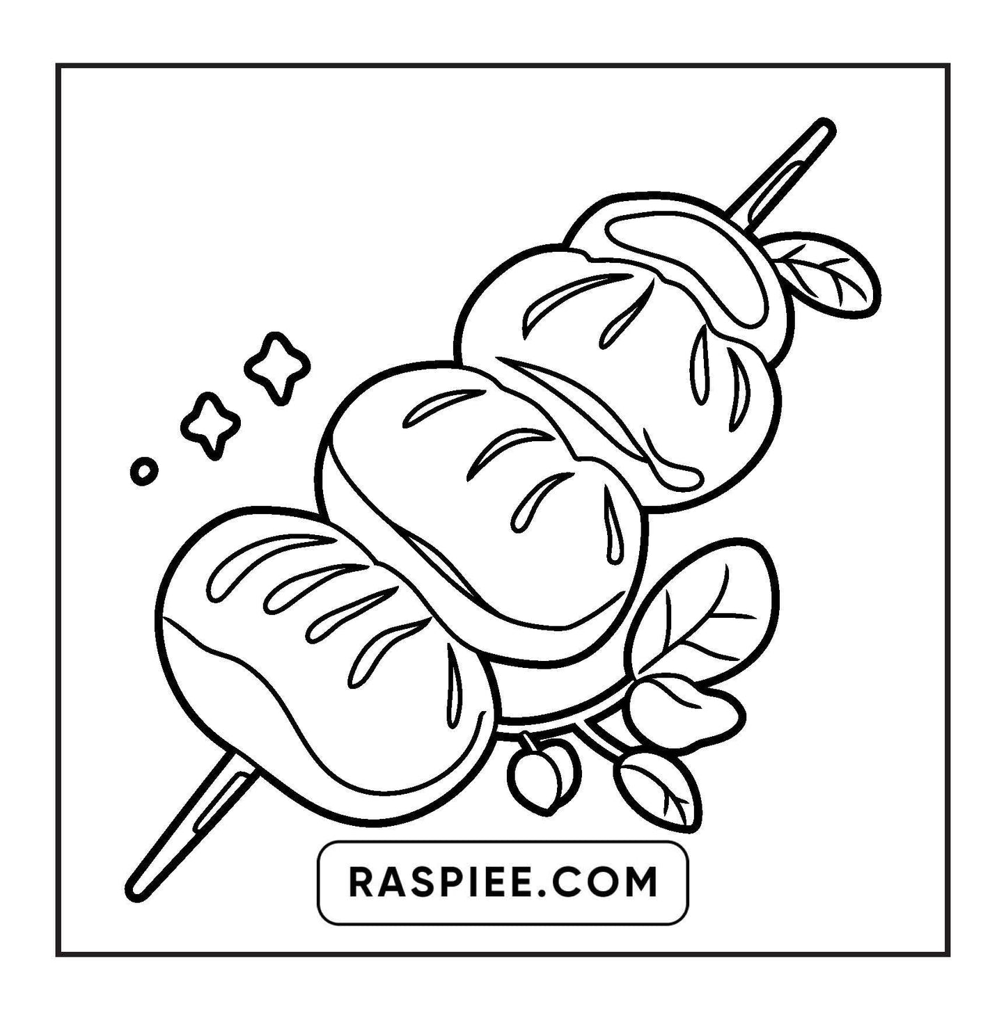 80 Bold and Easy Japanese Food Coloring Pages