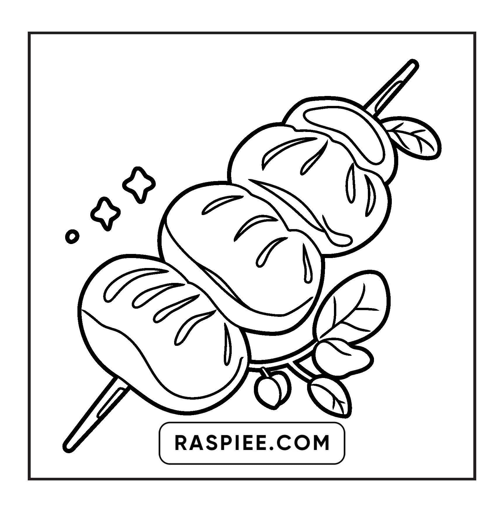 80 Bold and Easy Japanese Food Coloring Pages