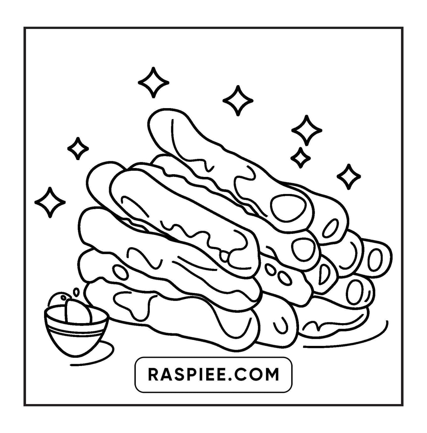 80 Bold and Easy Japanese Food Coloring Pages