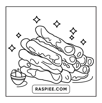 80 Bold and Easy Japanese Food Coloring Pages