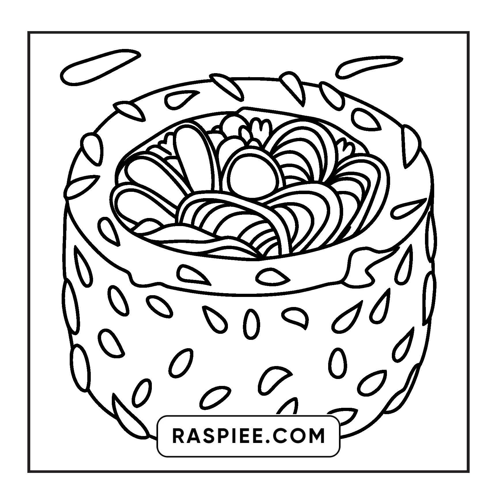 80 Bold and Easy Japanese Food Coloring Pages