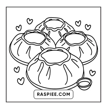 80 Bold and Easy Japanese Food Coloring Pages