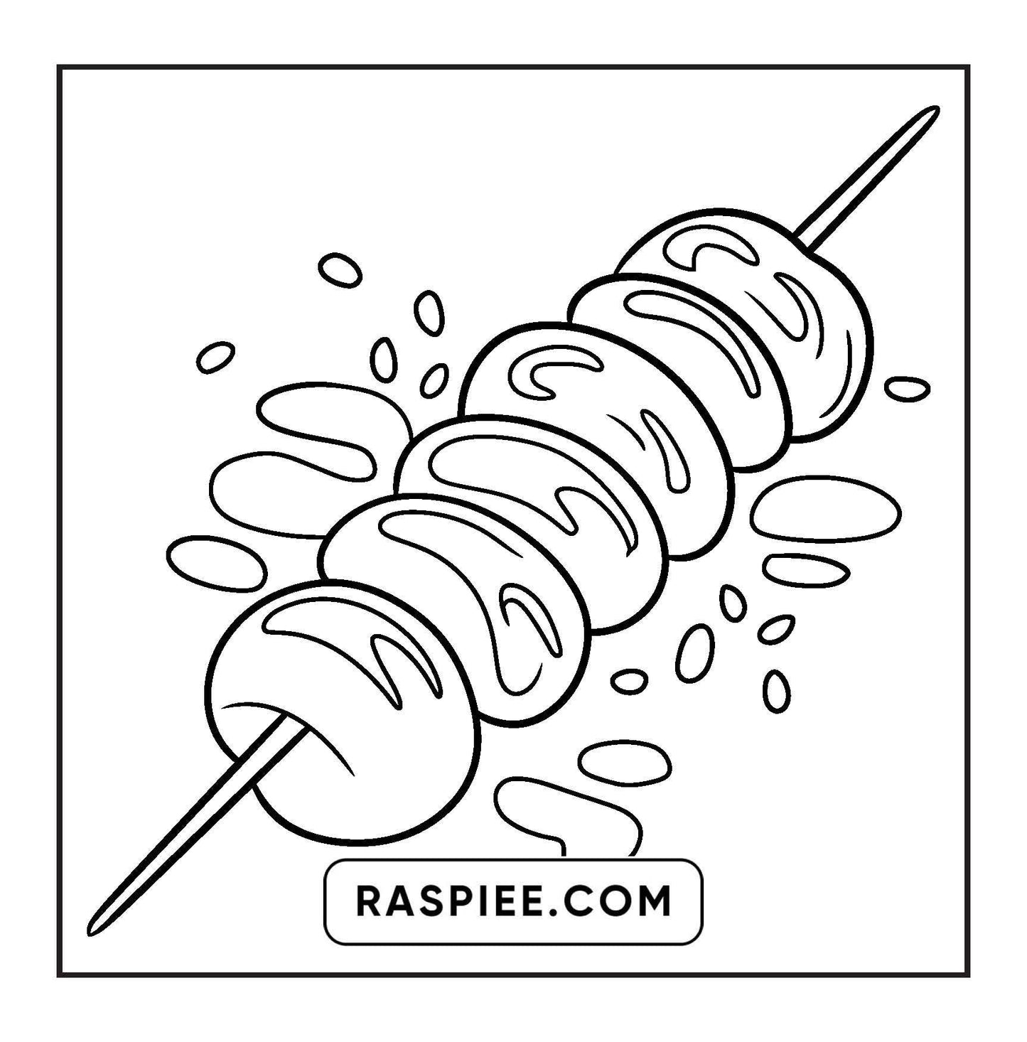 80 Bold and Easy Japanese Food Coloring Pages