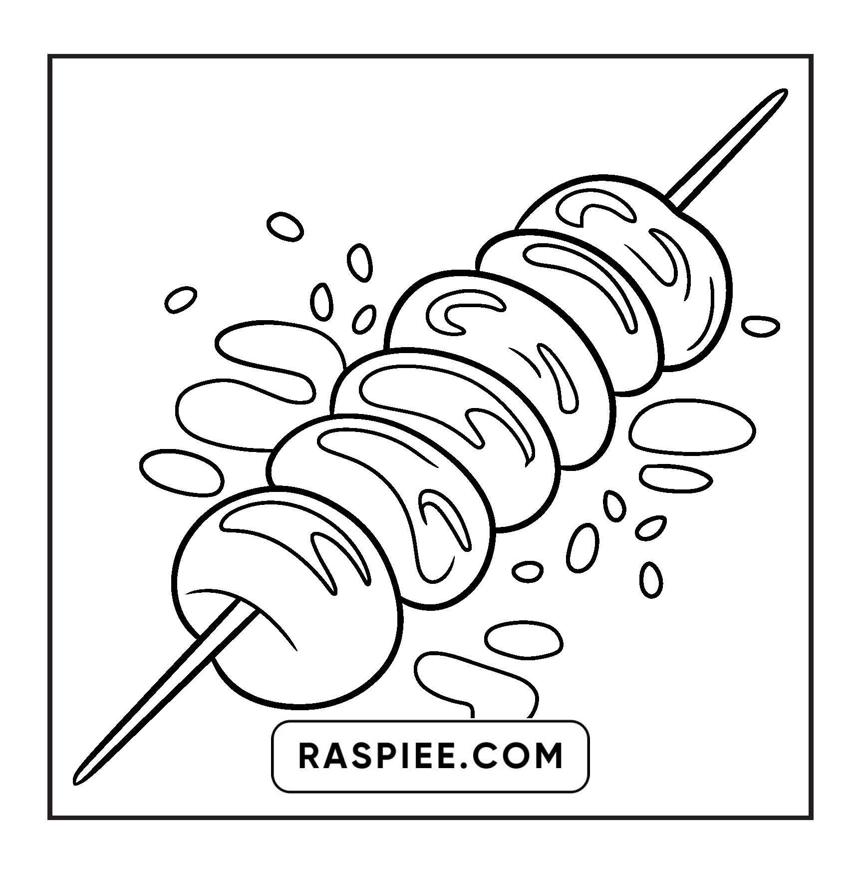 80 Bold and Easy Japanese Food Coloring Pages