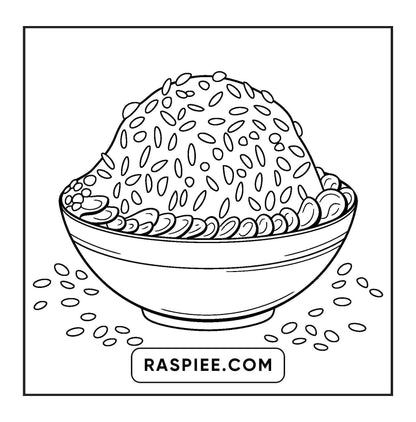 80 Bold and Easy Japanese Food Coloring Pages