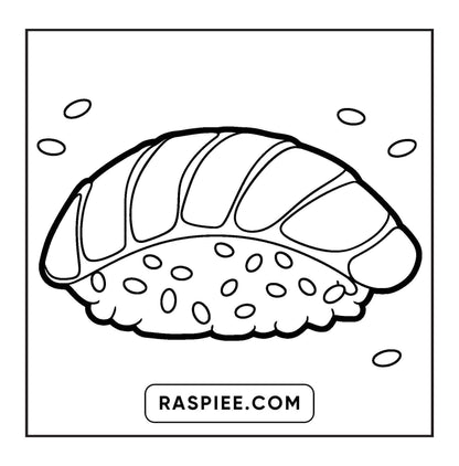 80 Bold and Easy Japanese Food Coloring Pages
