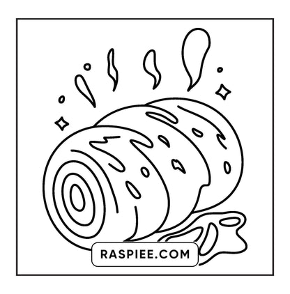 80 Bold and Easy Japanese Food Coloring Pages