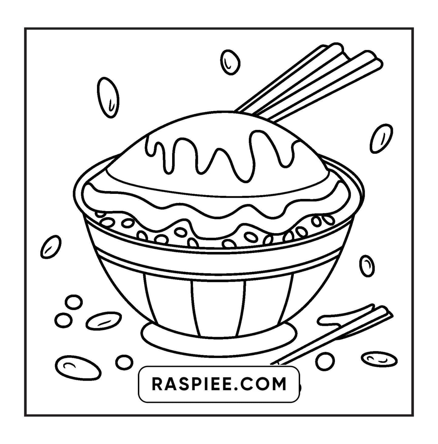 80 Bold and Easy Japanese Food Coloring Pages