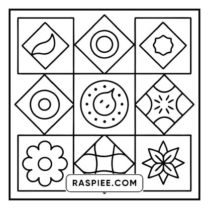 80 Bold and Easy Comfy Patterns Coloring Pages
