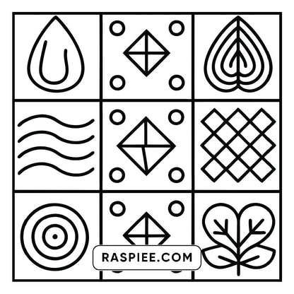 80 Bold and Easy Comfy Patterns Coloring Pages