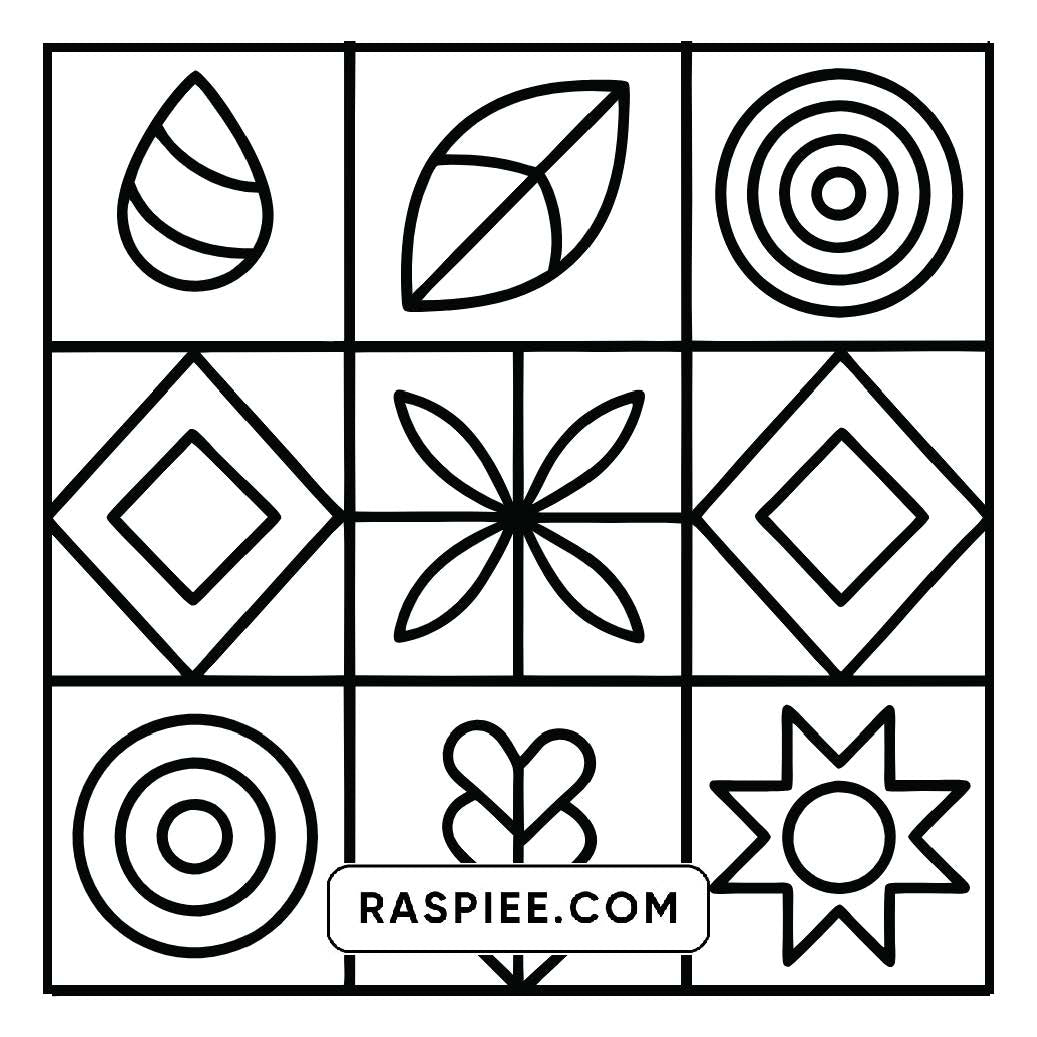 80 Bold and Easy Comfy Patterns Coloring Pages