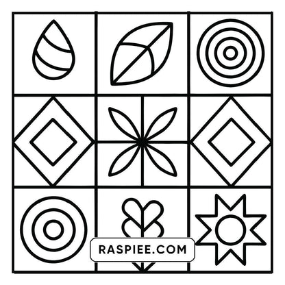 80 Bold and Easy Comfy Patterns Coloring Pages