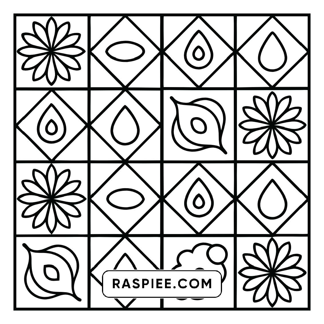 80 Bold and Easy Comfy Patterns Coloring Pages