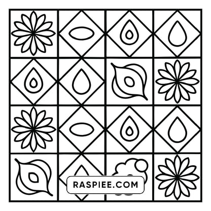 80 Bold and Easy Comfy Patterns Coloring Pages