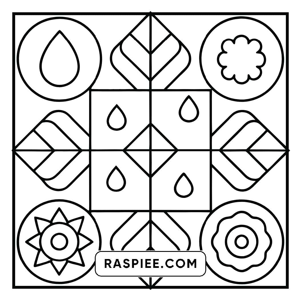 80 Bold and Easy Comfy Patterns Coloring Pages