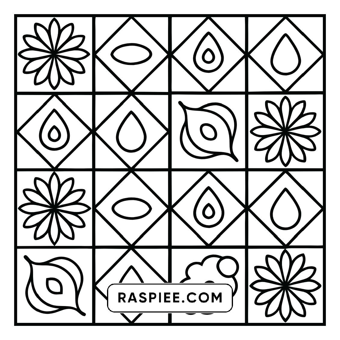80 Bold and Easy Comfy Patterns Coloring Pages